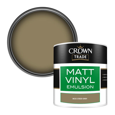 Crown Trade Vinyl Matt Walls & Ceilings Emulsion Paint Ncs S 5020-G90Y (5020-G90Y) 250Ml Tester from B&Q