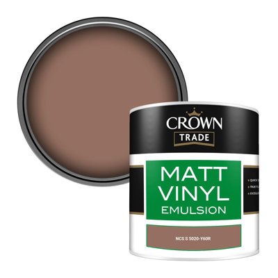 Crown Trade Vinyl Matt Walls & Ceilings Emulsion Paint Ncs S 5020-Y60R (5020-Y60R) 250Ml Tester from B&Q