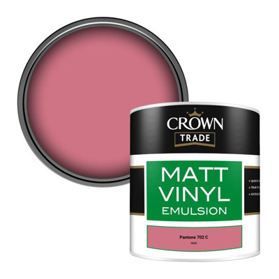 B&Q -  Vinyl Matt Walls & Ceilings Emulsion Paint Pantone 702 C (702C) 250Ml Tester