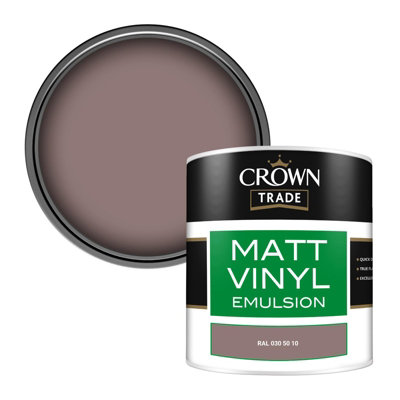 Crown Trade Vinyl Matt Walls & Ceilings Emulsion Paint Ral 030 50 10 (030 50 10) 250Ml Tester from B&Q