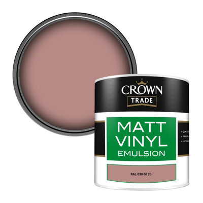 Crown Trade Vinyl Matt Walls & Ceilings Emulsion Paint Ral 030 60 20 (030 60 20) 250Ml Tester from B&Q