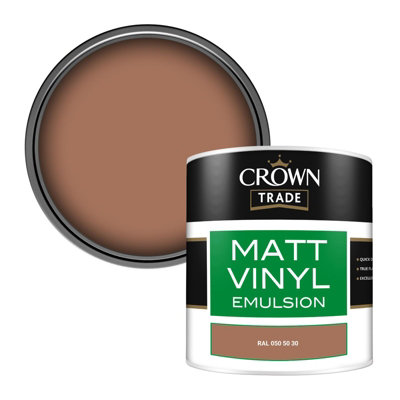 Crown Trade Vinyl Matt Walls & Ceilings Emulsion Paint Ral 050 50 30 (050 50 30) 250Ml Tester from B&Q