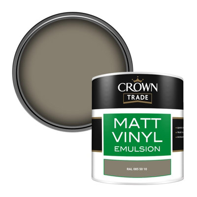 Crown Trade Vinyl Matt Walls & Ceilings Emulsion Paint Ral 085 50 10 (085 50 10) 250Ml Tester from B&Q
