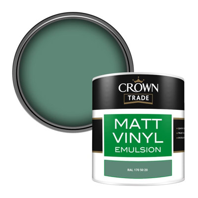 Crown Trade Vinyl Matt Walls & Ceilings Emulsion Paint Ral 170 50 20 (170 50 20) 250Ml Tester from B&Q