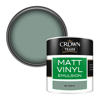 Crown Trade Vinyl Matt Walls & Ceilings Emulsion Paint Ral 170 60 10 (170 60 10) 250Ml Tester from B&Q