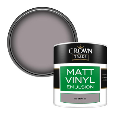 Crown Trade Vinyl Matt Walls & Ceilings Emulsion Paint Ral 340 60 05 (340 60 05) 250Ml Tester from B&Q