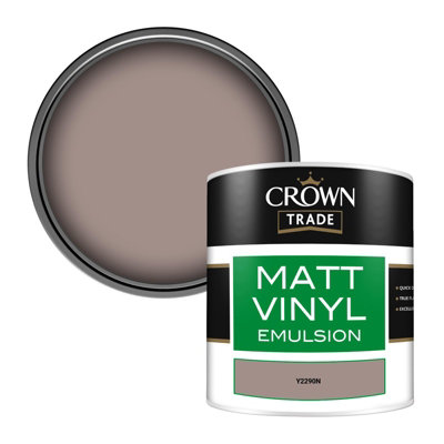 Crown Trade Vinyl Matt Walls & Ceilings Emulsion Paint (Y2290N) 250Ml Tester from B&Q