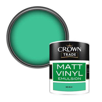 Crown Trade Vinyl Matt Walls & Ceilings Emulsion Paint (M0.40.61) 1L from B&Q