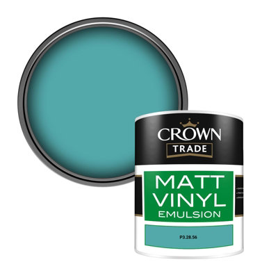 Crown Trade Vinyl Matt Walls & Ceilings Emulsion Paint (P3.28.56) 1L from B&Q