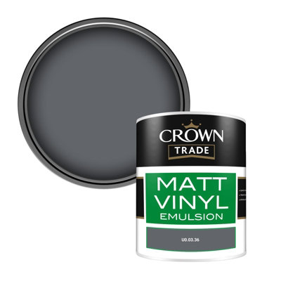 Crown Trade Vinyl Matt Walls & Ceilings Emulsion Paint (U0.03.36) 1L