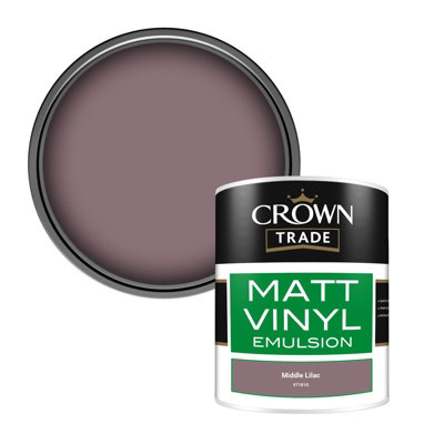 B&Q -  Vinyl Matt Walls & Ceilings Emulsion Paint Middle Lilac (V7181G) 1L
