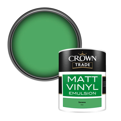 Crown Trade Vinyl Matt Walls & Ceilings Emulsion Paint Savanna (7312) 1L from B&Q