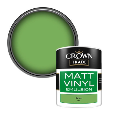 B&Q -  Vinyl Matt Walls & Ceilings Emulsion Paint Spruce (7801) 1L