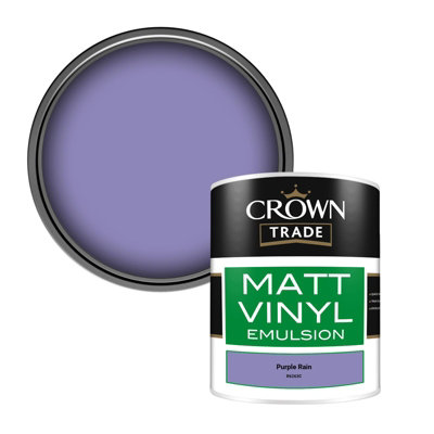 B&Q -  Vinyl Matt Walls & Ceilings Emulsion Paint Purple Rain (R6263C) 1L