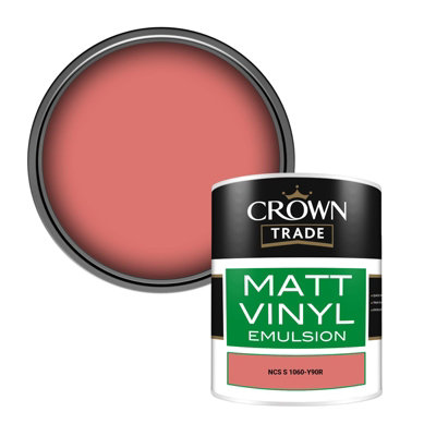 Crown Trade Vinyl Matt Walls & Ceilings Emulsion Paint Ncs S 1060-Y90R (1060-Y90R) 1L from B&Q