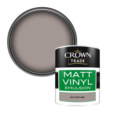 Crown Trade Vinyl Matt Walls & Ceilings Emulsion Paint Ncs S 4005-Y80R (4005-Y80R) 1L from B&Q
