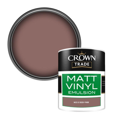 Crown Trade Vinyl Matt Walls & Ceilings Emulsion Paint Ncs S 5020-Y90R (5020-Y90R) 1L from B&Q