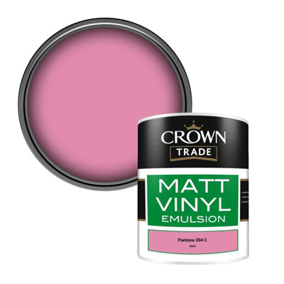 B&Q -  Vinyl Matt Walls & Ceilings Emulsion Paint Pantone 204 C (204C) 1L