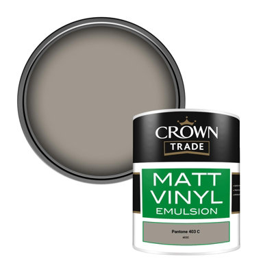 B&Q -  Vinyl Matt Walls & Ceilings Emulsion Paint Pantone 403 C (403C) 1L