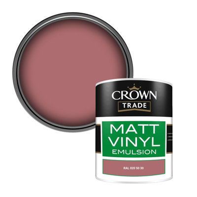 Crown Trade Vinyl Matt Walls & Ceilings Emulsion Paint Ral 020 50 30 (020 50 30) 1L from B&Q