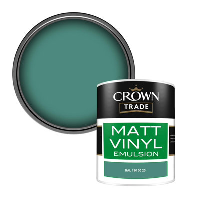 B&Q -  Vinyl Matt Walls & Ceilings Emulsion Paint Ral 180 50 25 (180 50 25) 1L