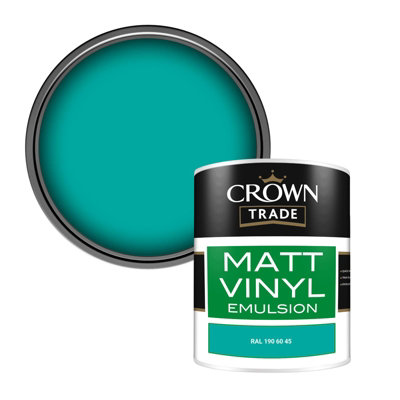 Crown Trade Vinyl Matt Walls & Ceilings Emulsion Paint Ral 190 60 45 (190 60 45) 1L from B&Q