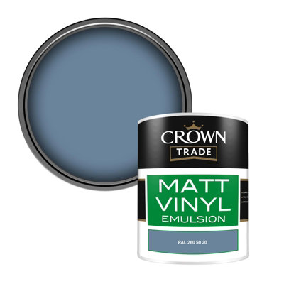 Crown Trade Vinyl Matt Walls & Ceilings Emulsion Paint Ral 260 50 20 (260 50 20) 1L from B&Q