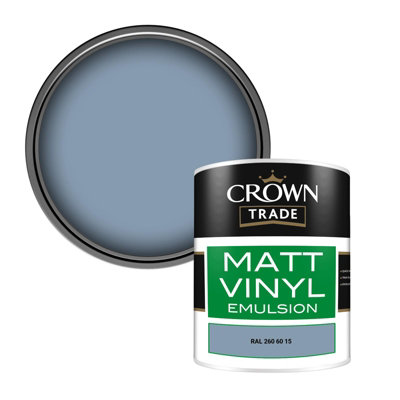 Crown Trade Vinyl Matt Walls & Ceilings Emulsion Paint Ral 260 60 15 (260 60 15) 1L from B&Q