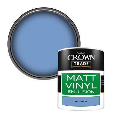 Crown Trade Vinyl Matt Walls & Ceilings Emulsion Paint Ral 270 60 30 (270 60 30) 1L from B&Q