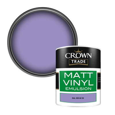 Crown Trade Vinyl Matt Walls & Ceilings Emulsion Paint Ral 300 60 30 (300 60 30) 1L from B&Q