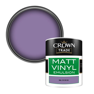 Crown Trade Vinyl Matt Walls & Ceilings Emulsion Paint Ral 310 50 30 (310 50 30) 1L from B&Q