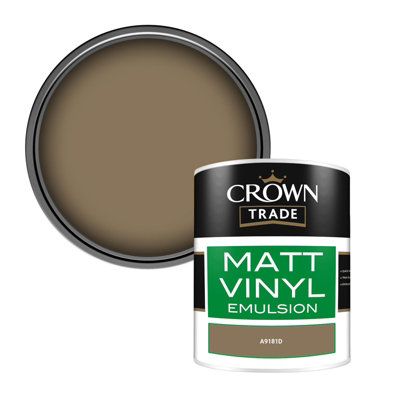Crown Trade Vinyl Matt Walls & Ceilings Emulsion Paint (A9181D) 1L from B&Q