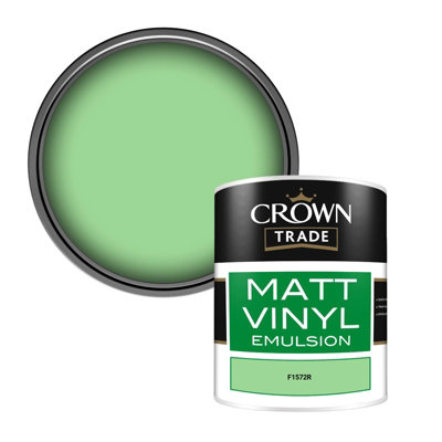 Crown Trade Vinyl Matt Walls & Ceilings Emulsion Paint (F1572R) 1L from B&Q