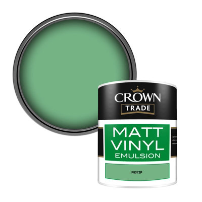 Crown Trade Vinyl Matt Walls & Ceilings Emulsion Paint (F8372P) 1L