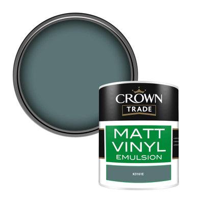 Crown Trade Vinyl Matt Walls & Ceilings Emulsion Paint (K3161E) 1L