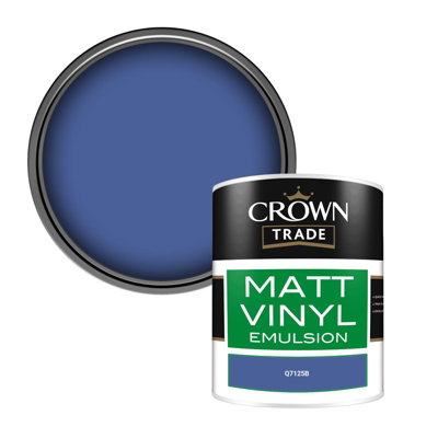 Crown Trade Vinyl Matt Walls & Ceilings Emulsion Paint (Q7125B) 1L