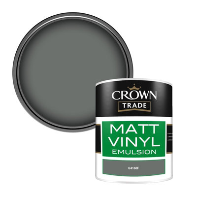 Crown Trade Vinyl Matt Walls & Ceilings Emulsion Paint (G4160F) 1L