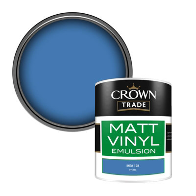 B&Q -  Vinyl Matt Walls & Ceilings Emulsion Paint Ikea 128 (P7184Q) 1L