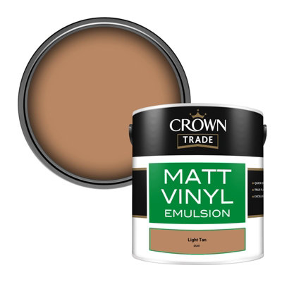 B&Q -  Vinyl Matt Walls & Ceilings Emulsion Paint Light Tan (Du41) 2.5L