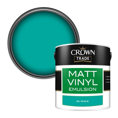 Crown Trade Vinyl Matt Walls & Ceilings Emulsion Paint Ral 190 60 40 (190 60 40) 2.5L from B&Q