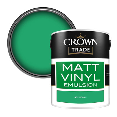 Crown Trade Vinyl Matt Walls & Ceilings Emulsion Paint Ncs 1070-G (1070-G) 5L from B&Q