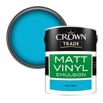 Crown Trade Vinyl Matt Walls & Ceilings Emulsion Paint Ncs S 1060-B (1060-B) 5L from B&Q
