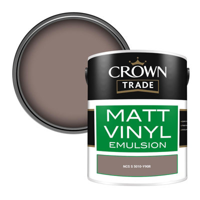 Crown Trade Vinyl Matt Walls & Ceilings Emulsion Paint Ncs S 5010-Y90R (5010-Y90R) 5L from B&Q