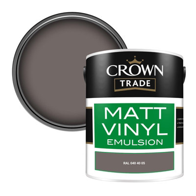 Crown Trade Vinyl Matt Walls & Ceilings Emulsion Paint Ral 040 40 05 (040 40 05) 5L from B&Q
