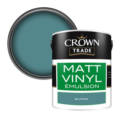 Crown Trade Vinyl Matt Walls & Ceilings Emulsion Paint Ral 210 50 20 (210 50 20) 5L from B&Q