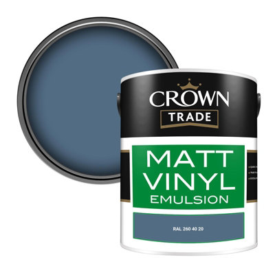 Crown Trade Vinyl Matt Walls & Ceilings Emulsion Paint Ral 260 40 20 (260 40 20) 5L from B&Q