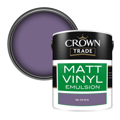 Crown Trade Vinyl Matt Walls & Ceilings Emulsion Paint Ral 310 40 25 (310 40 25) 5L from B&Q