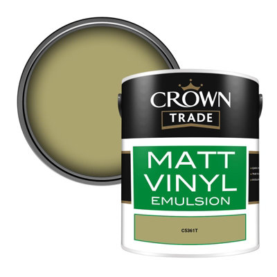 Crown Trade Vinyl Matt Walls & Ceilings Emulsion Paint (C5361T) 5L