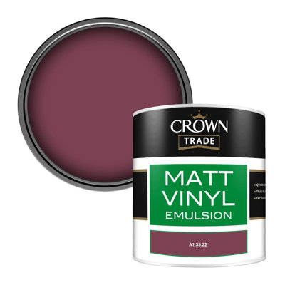 Crown Trade Vinyl Matt Walls & Ceilings Emulsion Paint (A1.35.22) 250Ml Tester from B&Q
