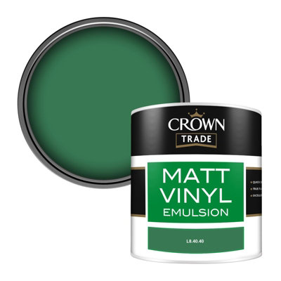 Crown Trade Vinyl Matt Walls & Ceilings Emulsion Paint (L8.40.40) 250Ml Tester from B&Q